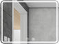 Rectangle Bathroom Mirror with Lights Touch Control Switch Demister Pad by Unknown
