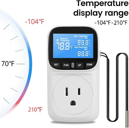 Diymore Digital Thermostat Controller, 1800W 120V/15A, -104°F to 210°F - Image 5
