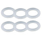 6PCS Bathroom Sink Filter Sealing Ring, Bathroom Drain Pipe Flat Silicone Gasket by Unknown
