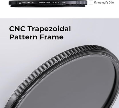 K&F CONCEPT 77mm ND8 Lens Filter and CPL Circular Polarizing Filter 2 in 1 - Image 8