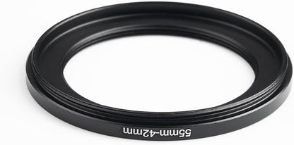 55mm to 42mm Step-Down Ring Filter Adapter, Metal Ring Step-Down Rings Adapter - Image 3