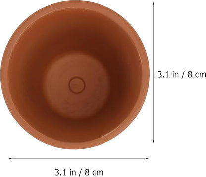 5pcs Red Terracotta Succulent Flower Pots - Image 2