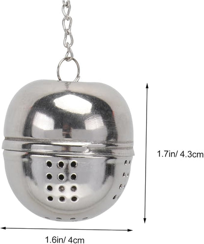 STOBAZA 5pcs Stainless Steel Tea Strainer Seasoning Ball Box Hanging Chain Easy - Image 2