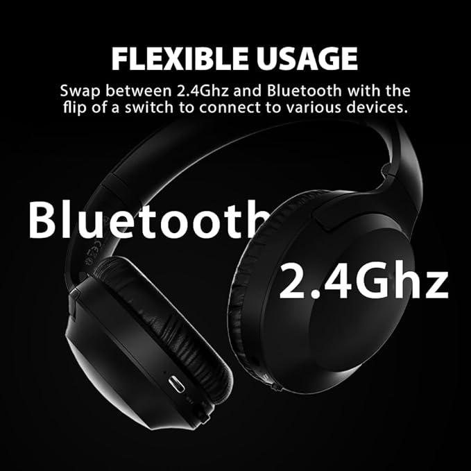 Avantree Opera Plus – Wireless Headphones for TV Watching with Clear Dialogue & Volume Boost for Seniors & Hard of Hearing (Mild–Moderate), Use with Soundbar, Charging Transmitter Base
