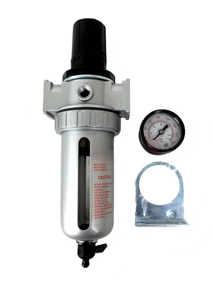 FR804N 1/2" Mid Flow Air Compressor Regulator & Filter Combo - Image 4