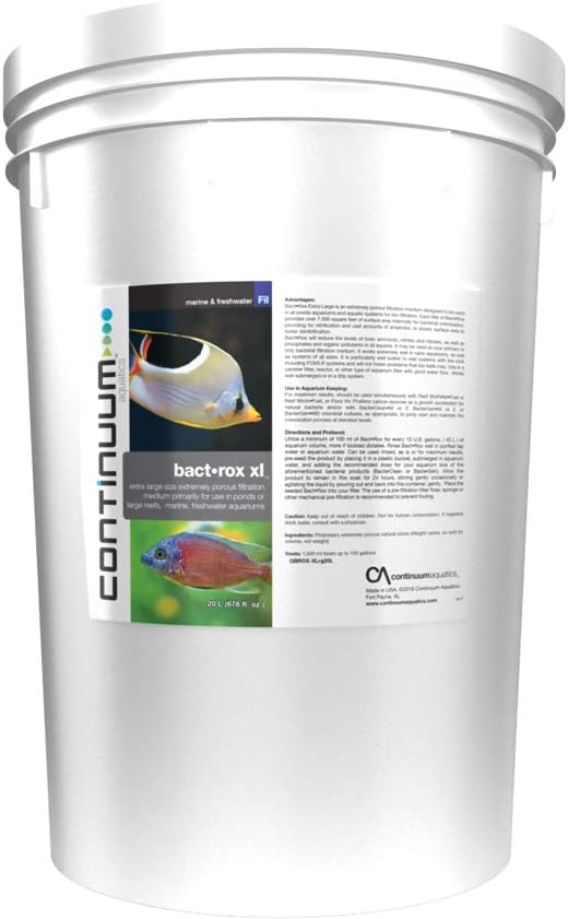 Continuum Aquatics "Bact-Rox XL", Extra Large Sized, High-Porosity Filtration by Continuum+Aquatics