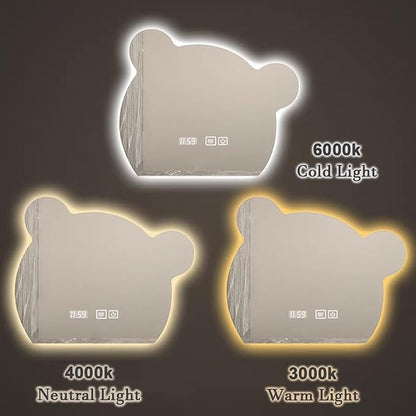 LTSRLL LED Vanity Mirror Cute Bear Decorative Mirror - Image 7