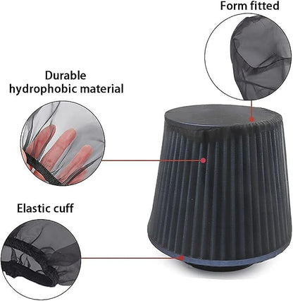 Muge Racing Air Filter Cover for Car Cold Air Intake Filter, Universal High - Image 3