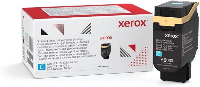 Xerox Genuine C320/C325 Cyan Standard Capacity Toner Cartridge (1800 Pages)- 006R04820