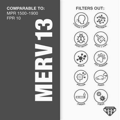 Aerostar 12x16x1 Air Filter MERV 13 - Image 3