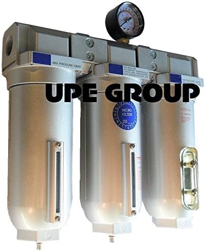 HEAVY DUTY INDUSTRIAL 3 STAGE COMPRESSED AIR CLEANER MOISTURE TRAP, COALESCING - Image 2