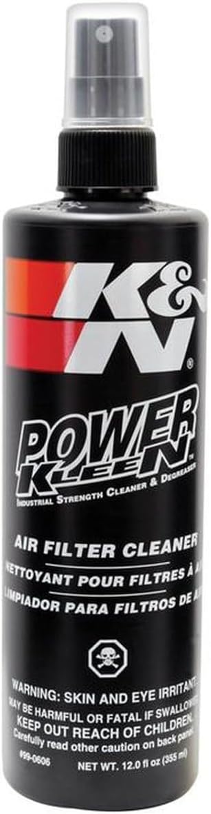 K&N Air Filter Cleaner and Degreaser: Power Kleen; 12 Oz Spray Bottle; Restore - Image 2