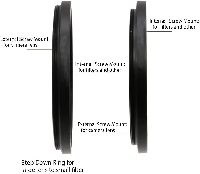 95 to 86mm Metal Step Rings/ 95mm to 86mm Step Down Ring Filter Ring Adapter - Image 4