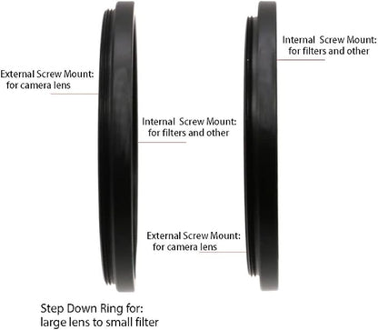 Metal Step Up Ring, 95mm to 105mm 95-105mm Step Rings 2 Pieces Step-Up Lens - Image 7