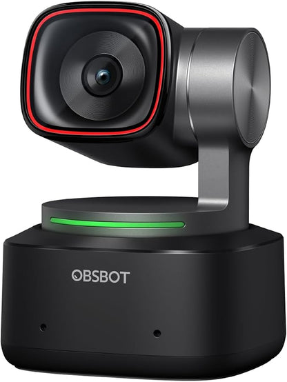 OBSBOT Tiny 2 Webcam 4K Voice Control PTZ, AI Tracking Multi-Mode & Auto Focus by OBSBOT