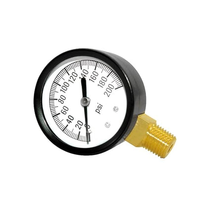 Joywayus Pressure Gauge 0 to 200 PSI Brass 1/4" Male NPT Thread Lower Mount - Image 4