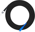 Jeirdus 200M SC to ST Outdoor Armored Simplex 9/125 SM Fiber Optic Cable Jumper Optical Patch Cord Singlemode 200Meters 656ft SC-ST