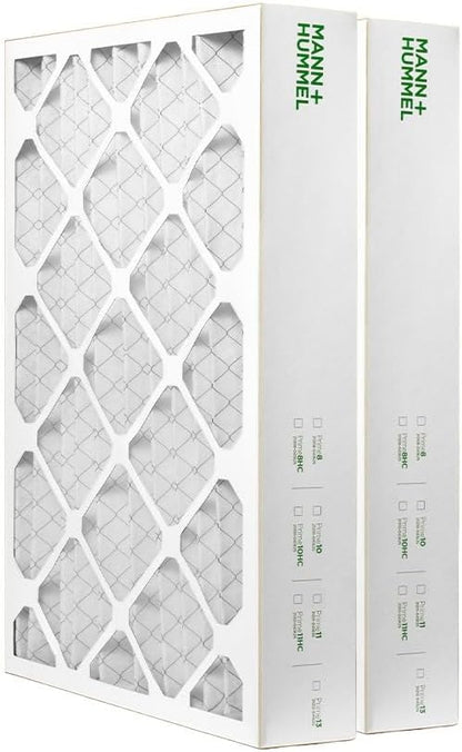 Mann+Hummel 16x25x4 MERV 8 Pleated HVAC AC Furnace Air Filters. 2 Pack. by MannHummel