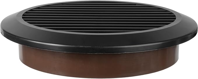 Black 6" Inch Round Ventilation Grille - Image 7