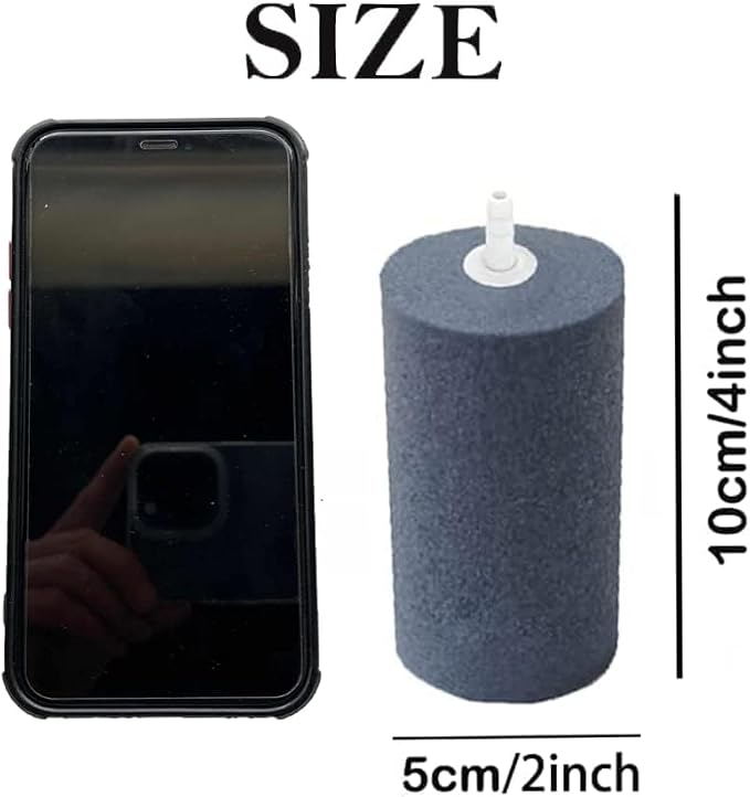 Large Air Stone, Air Stone Hydroponics, 4 x 2 Inch Large Air Stone Cylinder - Image 2