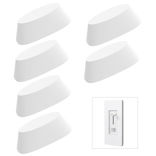 6PCS Dimmer Switch Knob Set | Compatible with Lutron Skylark SCL-153P S-600 S-600P S-660PNL S-603P S-603PNL S-603PG S-1000 | Replacement Universal Knob for Wall Switches & Ceiling Light Dimmers