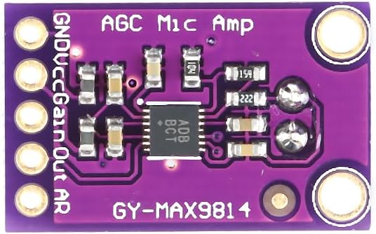 EC Buying 3Pcs MAX9814 Microphone Amplifier Module Electret Microphone Amplifier Module MIC Microphone Sound Amplification Microphone Head Sensor Auto Gain Control Release Ratio Low THD for Arduino