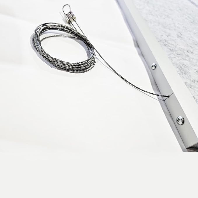 Escape Acoustic Wall Art | Matrix Design | Suspended Sound Proofing Panels | Eco-Friendly Recycled Material | 4X2 | White
