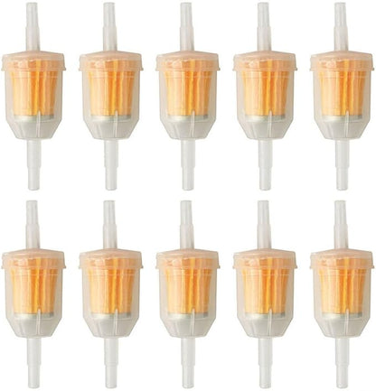 Inline Plastic Fuel Filters Set 10 Pieces by Unknown