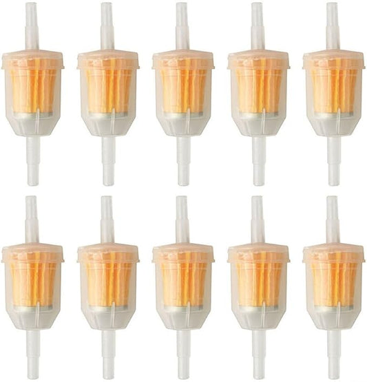 Inline Plastic Fuel Filters Set 10 Pieces by Unknown