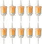 Inline Plastic Fuel Filters Set 10 Pieces by Unknown