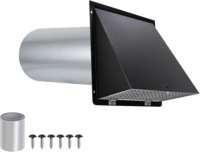 3 Inch Dryer Vent Cover Outside by JYINCPED