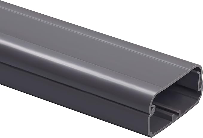 TV Cord Hider - 39in(3xL13in) Cord Covers for Wall Mounted TV Cable Hider Wall Kit | Wire Hiders for TV on Wall, Wire Covers for Cords, Cord Concealer Hide Cords, 1.5" W*0.75" H, Grey