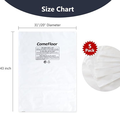 Clear Plastic Dust Collector Replacement Bag Fit 20-Inch Diameter Filter Drums - Image 3