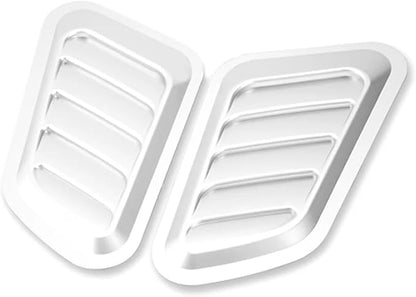 2Pcs ABS Car Air Flow Intake Hood Scoop Vent Bonnet Cover Universal DIY - Image 5