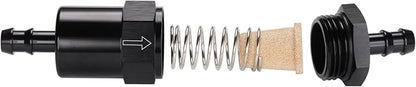 3/8" Billet Inline Fuel Filter 30 Micron Aluminum Black - Image 5
