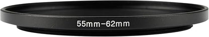 55-62mm Metal Step-Up/Down Ring Adapter Compatible - Image 3