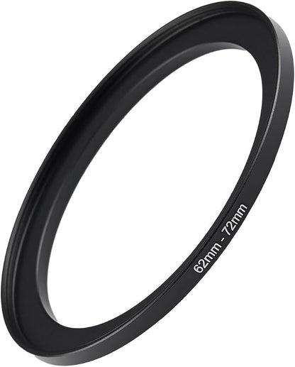 62mm to 72mm Step Up Ring Filter Adapter Black Metal Step up Adapter Rings by Unknown