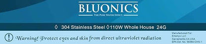 Bluonics 110W UV Water Ultraviolet 24GPM Plus Sediment and Carbon Well Water - Image 9