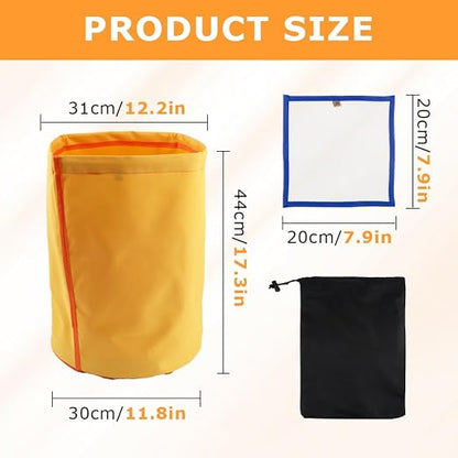 5 Pack 5 Gallon Filter Bags, 25-220 Micron Oxford Cloth All-Mesh Filter Bags - Image 2