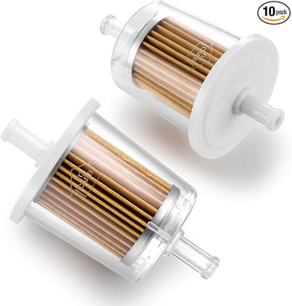 FUEL FILTER INDUSTRIAL HIGH PERFORMANCE UNIVERSAL INLINE GAS FILTER 5/16" 10 by Deflife