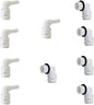 1/4" Inch Male Thread to Tube connector & 1/4" Stem elbow, NSF Certified by ESHIONG