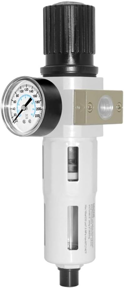 Beduan 3/8" Heavy Duty NPTCompressed Air Pressure Regulator Filter, Water/Oil - Image 6