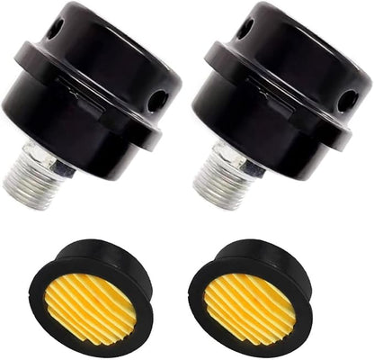 2 Pcs 20mm Air Compressor Silencer Filter, 1/2"Thread Intake Filter Noise by Miuuer