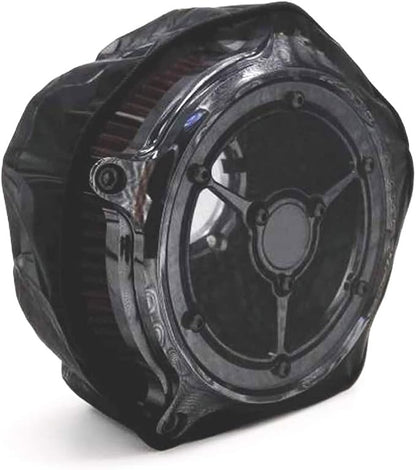 Motorcycle Air Cleaner Filter Waterproof Brreather Rain Sock Black Protective - Image 7