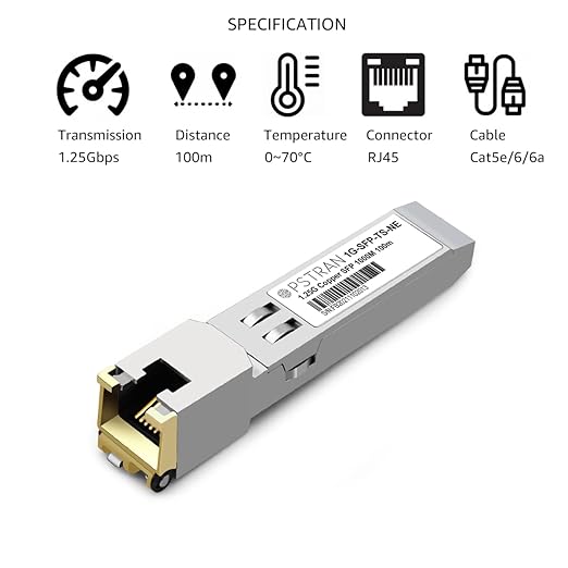 OPSTRAN 1000BASE-T SFP RJ45 Copper Transceiver Module Compatible with Netgear AGM734 100m Cat5e/6