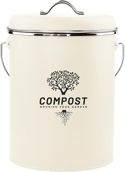 Kitchen Countertop Compost Bin, Odor Resistant Indoor Compost Bin by Holismo