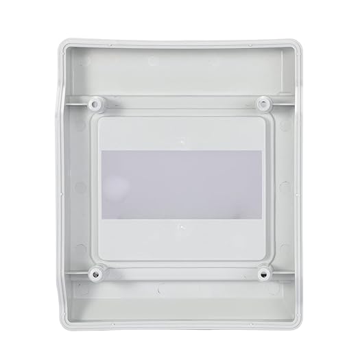 Mollom 6 Way Power Distribution Box with Bus Bars and Din Rail for Miniature Circuit Breaker MCB, Waterproof IP66.Padlock Available for Indoor and Outdoor Use