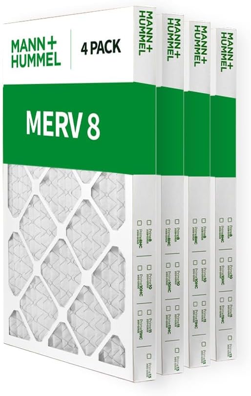 Mann+Hummel 16x24x2 MERV 8 Pleated HVAC AC Furnace Air Filters. 4 Pack. - Image 3