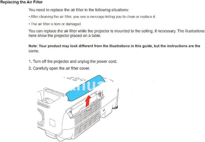 ELPAF32 /V13H134A32 Projector Air Filter - Image 7