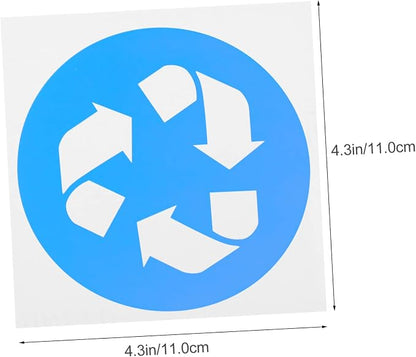 12pcs Garbage Classification Stickers Self-Adhesive Trash Can Labels - Image 2